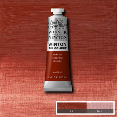 Масляная краска "Winton", красный Индийский 37мл
